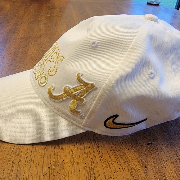 Alabama Crimson Tide 2020 National Champions Nike White Cap Hat - One Size - Picture 2 of 4